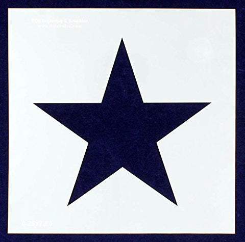 Single Star Stencil 14 Mil -10.5" X 10.5" Overall - Painting /Crafts/ Templates