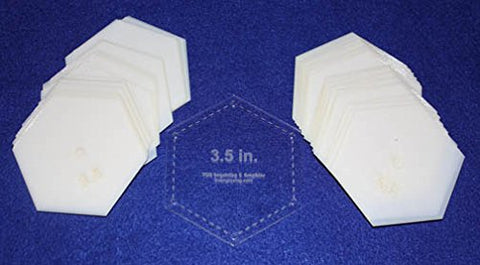 Mylar 3 1/2" Hexagon 51 Piece Set - Quilting / Sewing Templates