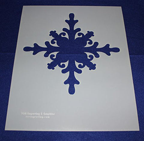 Snowflake Stencil Mylar 14 Mil Ex Large - Painting /Crafts/ Templates