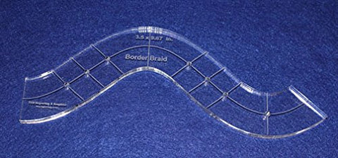 Border Braid- 3/8" Clear Acrylic -Quilting Template -
