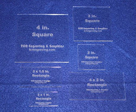 Laser Cut Quilt Templates- 6 Piece Square/Rectangle Set - Special