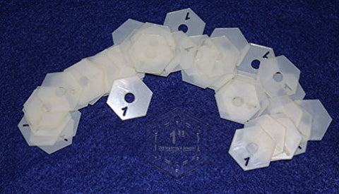 Mylar 1" Hexagon 51 Piece Set - (Each side measures 1/2 Inch)