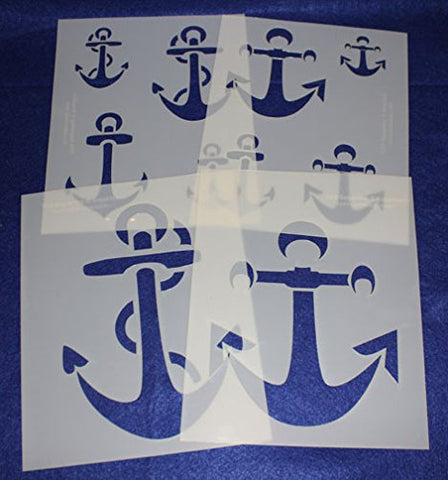 Anchor 4 Piece Stencil Set 14 Mil 8" X 10" Painting /Crafts/ Templates