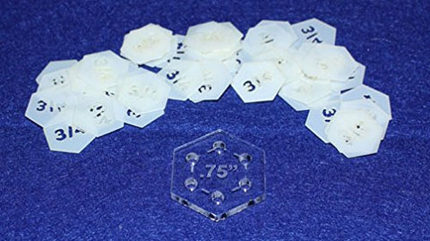 Mylar 3/4" Hexagon 51 Piece Set - Quilting / Sewing Templates
