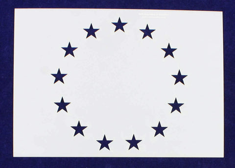 13 Star Stencil-5.25 x 7.41 Inches G-Spec