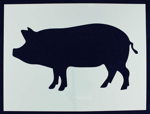 BBQ/Grilling/Hog -LG- Stencil 14 Mil 18" X 24" Painting /Crafts/ Templates