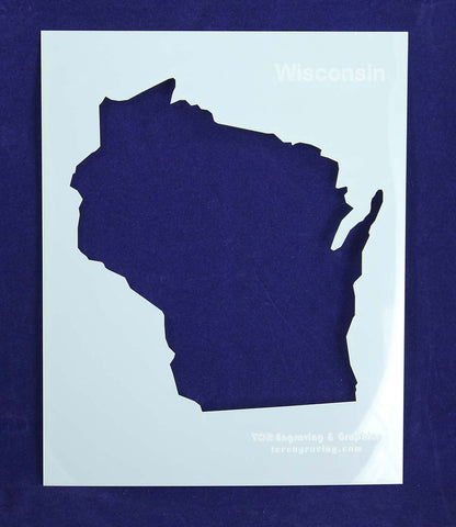 State of Wisconsin Stencil 14 Mil - Painting /Crafts/ Templates