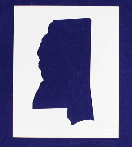 State of Mississippi Stencil 14 Mil 8" X 10" Painting /Crafts/ Templates