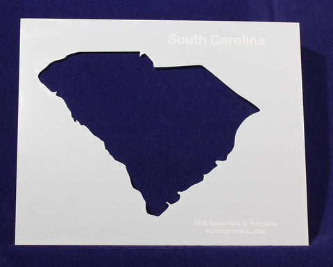 State of South Carolina Stencil 14 Mil 8" X 10" Painting /Crafts/ Templates