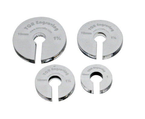 4 Hopper Foot Offsets for 10mm" Foot - Template - Quilting