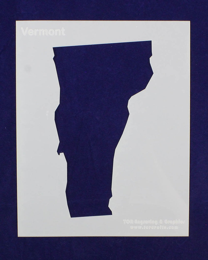 State of Vermont Stencil 14 Mil Mylar - Painting /Crafts/ Templates – Quilting Templates and More!