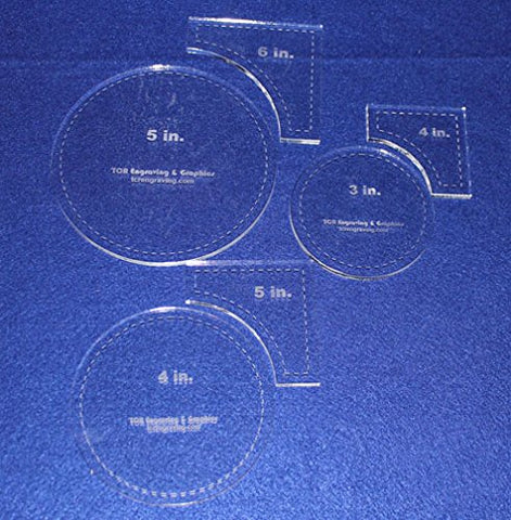 6 Piece Circle Within Square Set 3