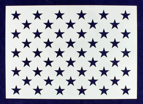 50 Star Field Stencil - US/American Flag - G-Spec 8"