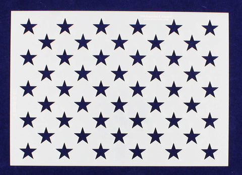 50 Star Field Stencil 14 Mil-G-Spec -9"L - Painting /Crafts/ Templates