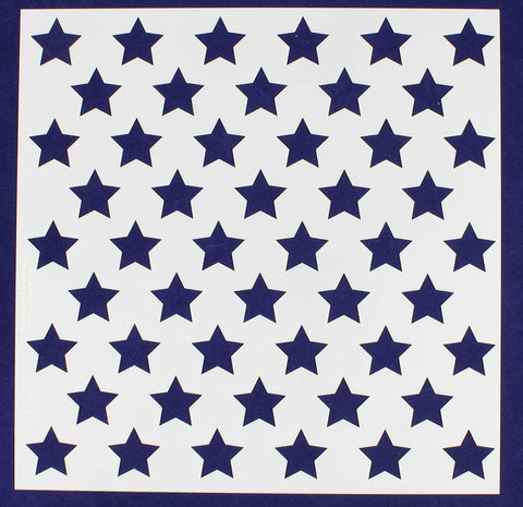 50 Star Field Stencil 14 Mil -14"H X 14L" - Painting /Crafts/ Templates