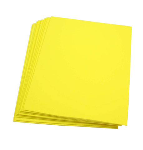 Craft Foam -9" x 12" Sheets-Yellow-10 Pack- 2mm thick