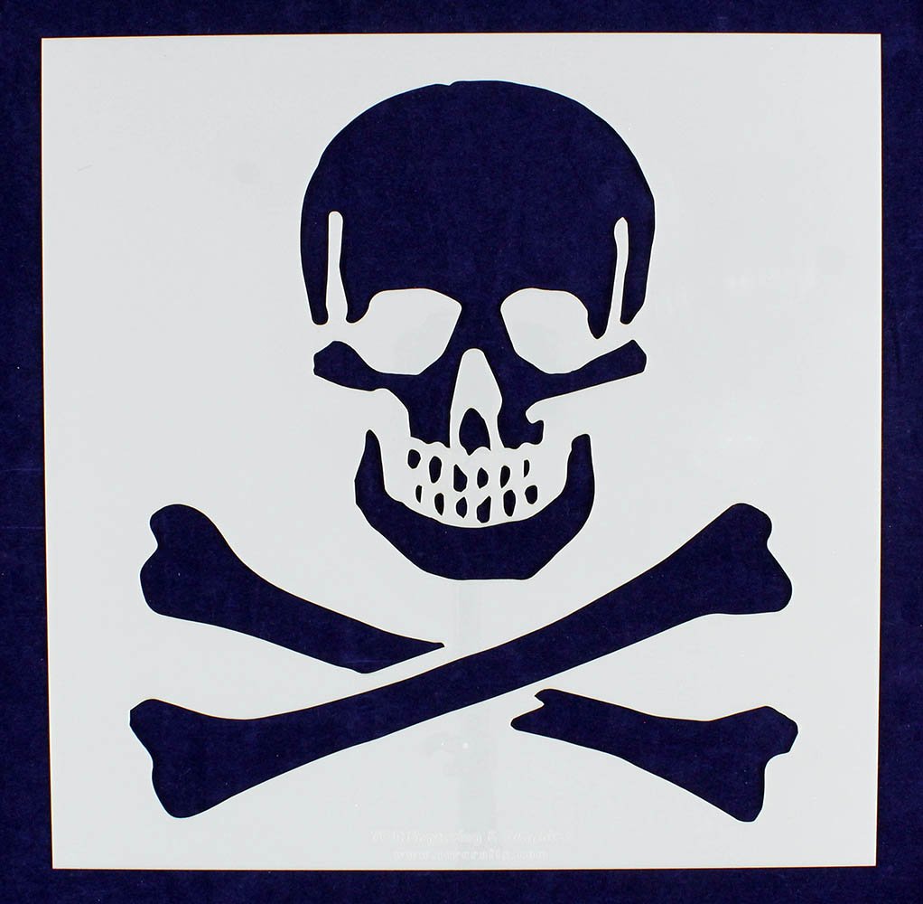 large-skull-bones-stencil-14-mil-12-x-12-painting-crafts-templat-quilting-templates-and-more