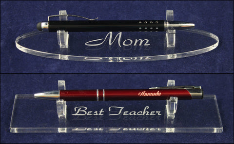3 Piece Engraved Pen Stylus Set - Choice of Stand! Free Engraving!