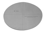 Circle Template 8 Inch- With Seam-Clear 1/8 Inch Thick