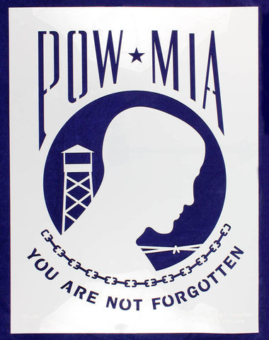 POW-MIA Flag Stencil 18" x 24" Painting /Crafts/ Templates