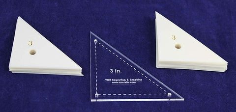 Mylar 3" Right Triangle 51 Piece Set