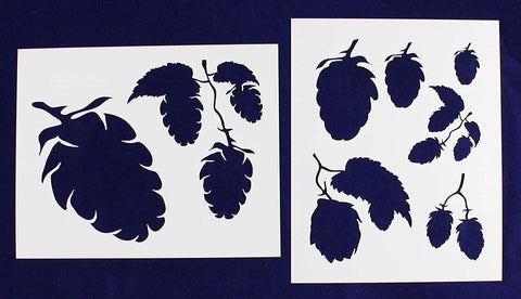 Hops-2 Piece Stencil Set 14 Mil 8" X 10" Painting /Crafts/ Templates