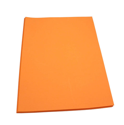 Craft Foam Sheets--12 x 18 Inches - Orange - 5 Sheets-2 MM Thick