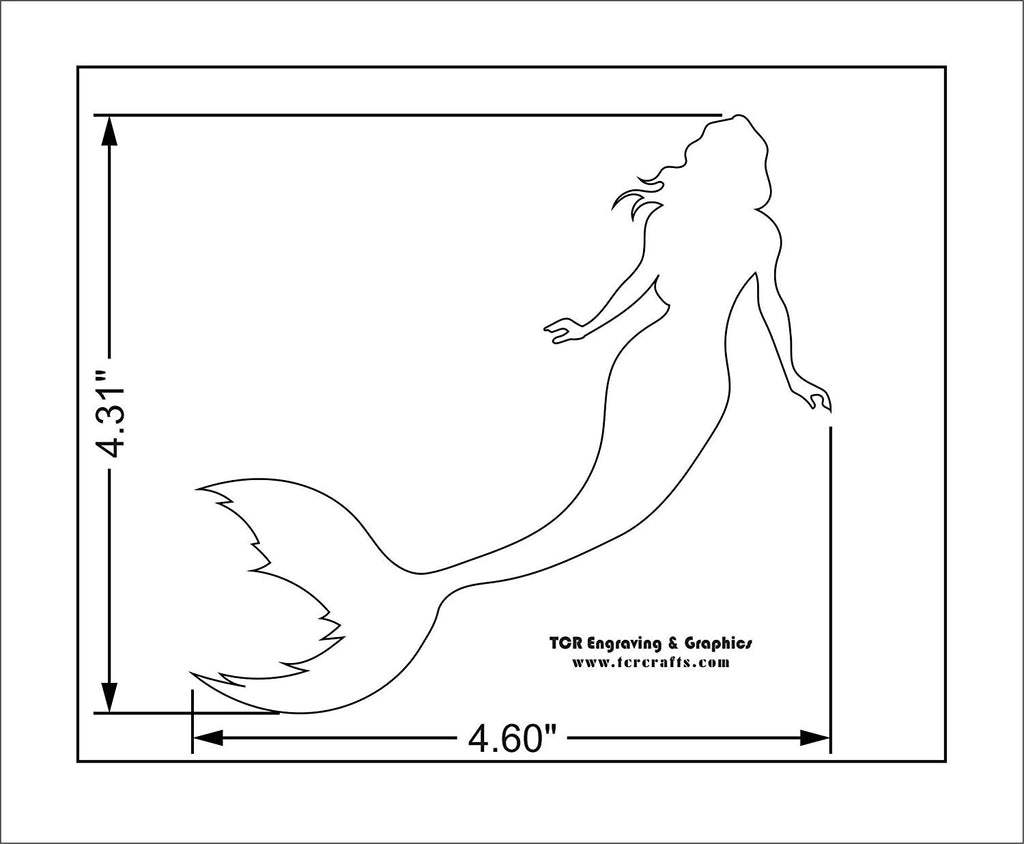 Mermaid Stencil-14 Mil Mylar - Painting/Crafts/ Templates – Quilting Templates and More! mermaid-stencil-14-mil-mylar-painting-crafts-templates-quilting-templates-and-more