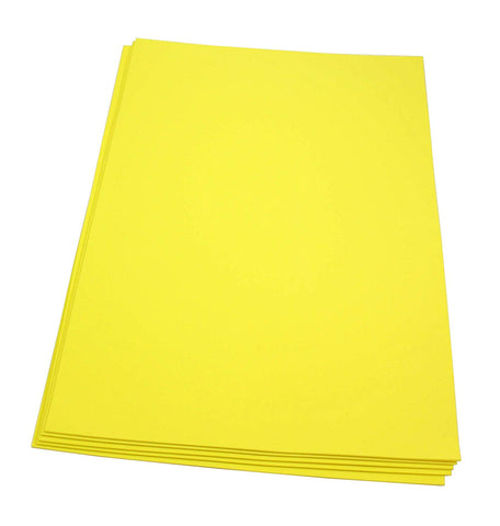 Craft Foam Sheets--12 x 18 Inches - Yellow - 5 Sheets-2 MM Thick