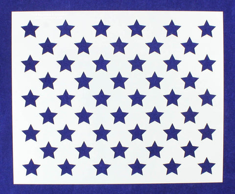 50 Star Field Stencil 14 Mil -10 1/4"H x 12 1/2"W - Painting /Crafts/ Templates