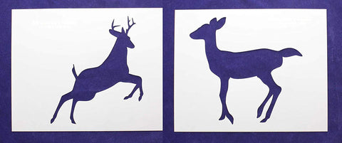 Deer/Buck Full Body 2 Piece Stencil Set 14 Mil 8" X 10" Painting /Crafts/ Templates