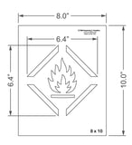 Parent Stencil SKU Safety Flammable
