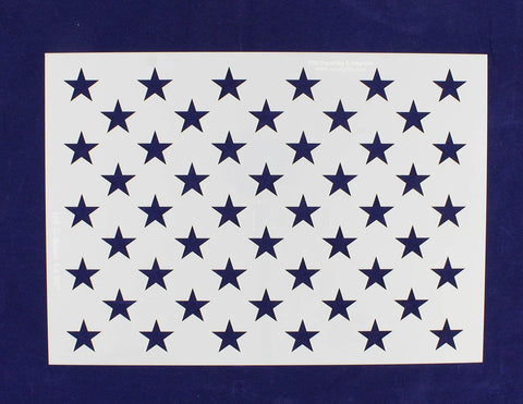 50 Star Field Stencil 14 Mil -US G Spec 10.5 x 14.82" Long Star Field- Painting /Crafts/ Templates