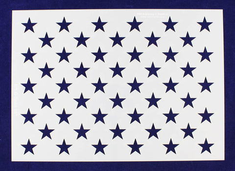 50 Star Field Stencil 14 Mil -G-Spec 16" - Painting /Crafts/ Templates