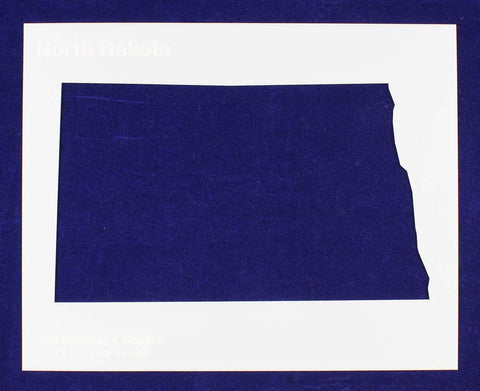 State of North Dakota Stencil 14 Mil 8" X 10" Painting /Crafts/ Templates
