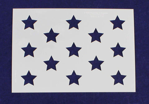 13 Star US Flag Field Stencil 14 Mil -7"H X 10"L - Painting/Crafts/ Templates