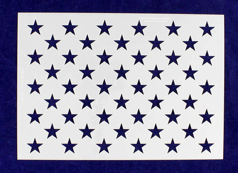 50 Star Field Stencil 14 Mil-G-Spec -12.35"L - Painting/Crafts/ Templates
