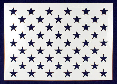 50 Star Field Stencil 14 Mil -G-Spec 18.5" - Painting /Crafts/ Templates