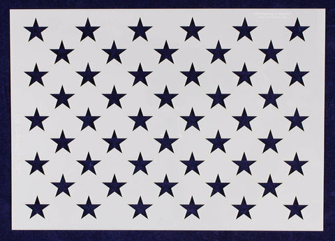 8" x 11.29" G-Spec 50 Star Field Stencil -14 Mil -Painting /Crafts/ Templates