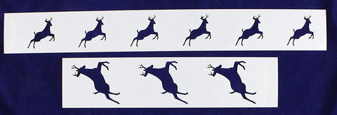 Deer 2 Piece Stencil Set-Border-14 Mil -Painting /Crafts/ Templates