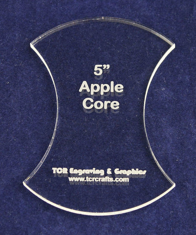 Apple Core 5" Height - Clear 1/4" Thick Acrylic