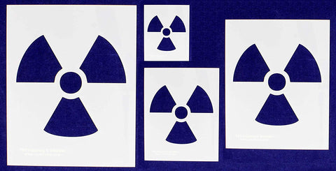 Radiation 4 Piece Stencil Set 14 Mil - Painting/Crafts/Templates