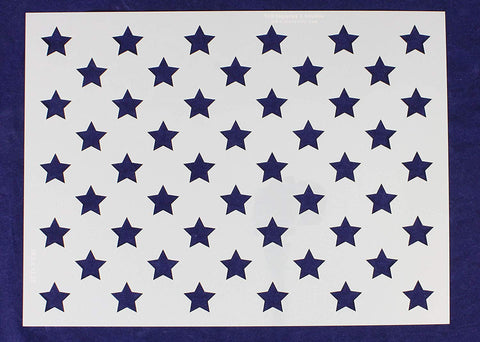 50 Star Field Stencil 14 Mil -16.5"W X 12.25"H - Painting /Crafts/ Templates