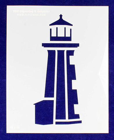 Lighthouse Stencil Mylar 1 Piece of 14 Mil 12" X 15" - Painting/Crafts/Templates