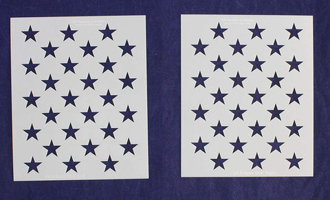 50 Star Field Stencil G-Spec 28.8 Inch 2 Pieces