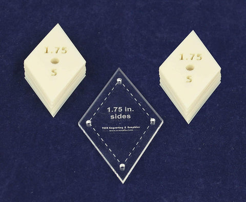 Mylar Set 1.75 Inch Sides Diamonds 51 Piece Set