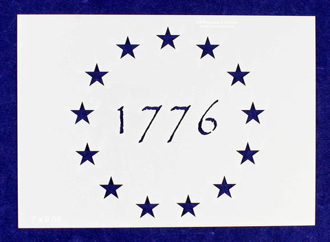 13 Star 1776 Stencil 14 Mil-G-Spec -9.88"L - Painting /Crafts/ Templates