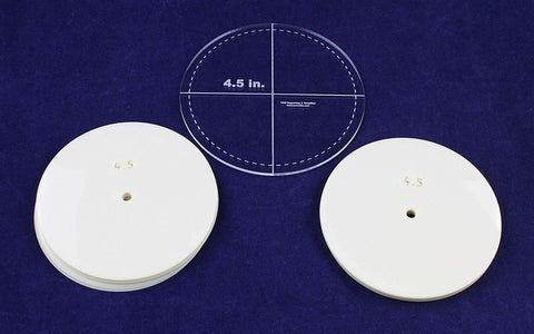 4.5" Circle 51 Piece Mylar Set - Quilting/Sewing Templates