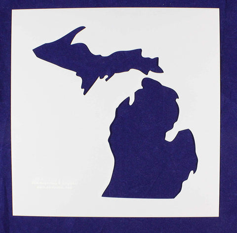 State of Michigan Stencil-Mylar 14 Mil -12" X 12" - Painting /Crafts/ Templates