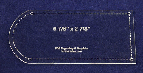 Potholder Template - Clear 1/8" Thick w/ Guidelines